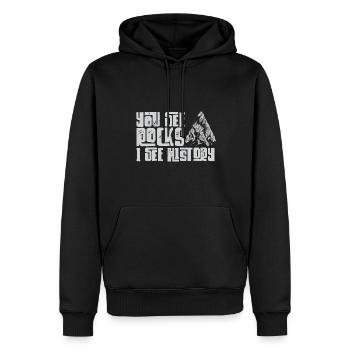 Arrowhead Hunting Pfeilspitzen Sammler - Männer Premium Bio Hoodie - Schwarz - Vorne - Nico (187cm)