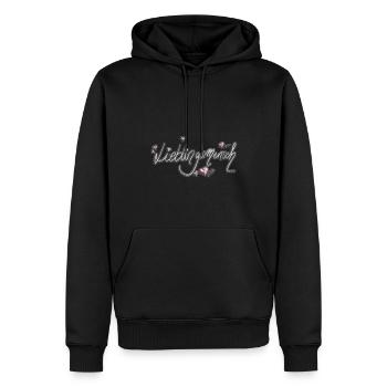 Zeige deine Verbundenheit - Männer Premium Bio Hoodie - Schwarz - Vorne - Nico (187cm)