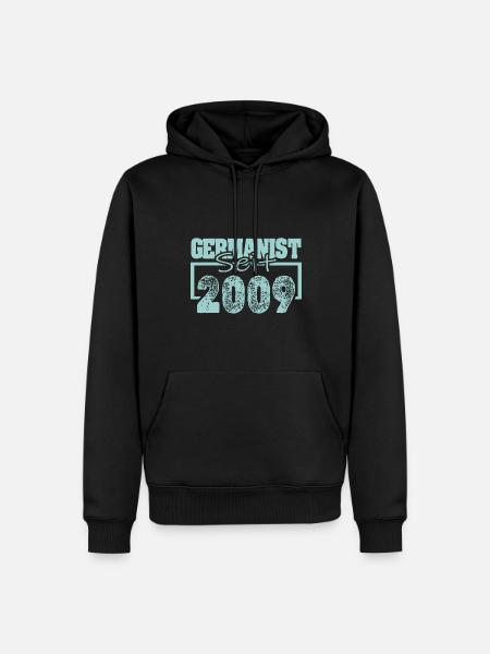 Deutsch 2009 - Männer Premium Bio Hoodie - Schwarz