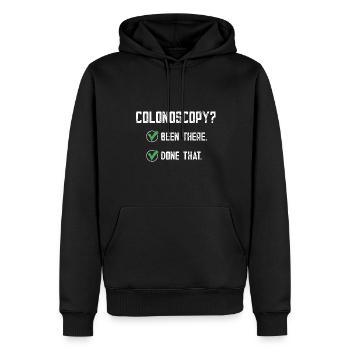 Gastro-entérologie Endoscopie Coloscopie - Sweat à capuche Premium bio Homme - noir - Devant - Nico (187cm)