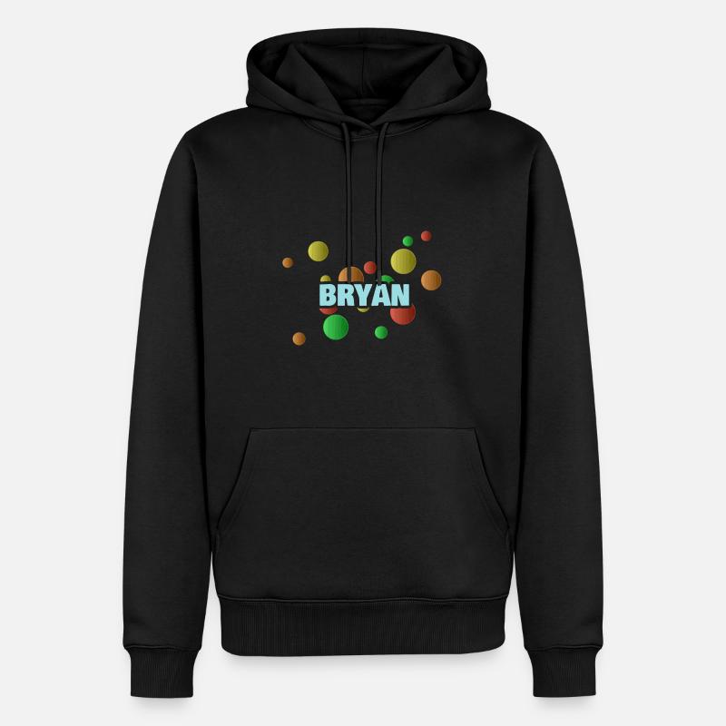 Bryan Bryan - Männer Premium Bio Hoodie - Schwarz