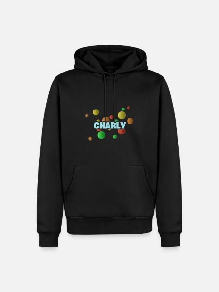 Charly - Men’s Premium Organic Hoodie - black