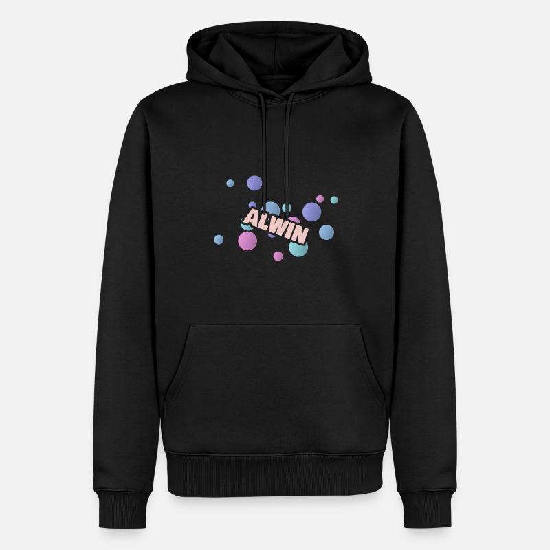 Cadeau Alwin - Sweat à capuche Premium bio Homme - noir