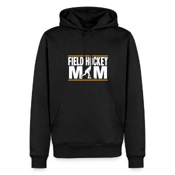 Gardien de but balayage Bâton Joueur de hockey sur gazon Maman - Sweat à capuche Premium bio Homme - noir - Devant - Nico (187cm)