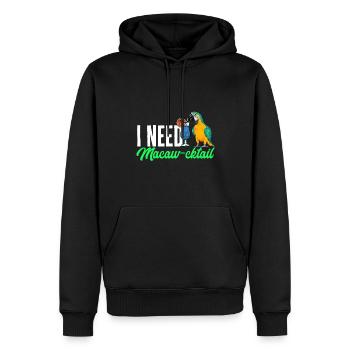 Gelbbrustara Papagei Blue And Yellow Macaw - Männer Premium Bio Hoodie - Schwarz - Vorne - Nico (187cm)