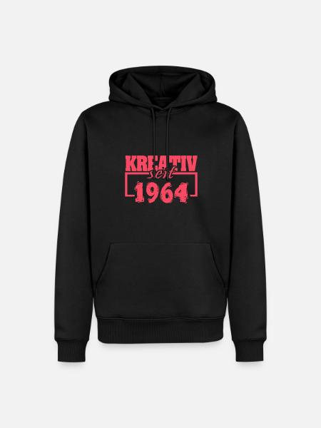 Jahr 1964 - Männer Premium Bio Hoodie - Schwarz
