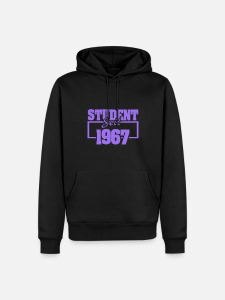 Jahr 1967 - Männer Premium Bio Hoodie - Schwarz