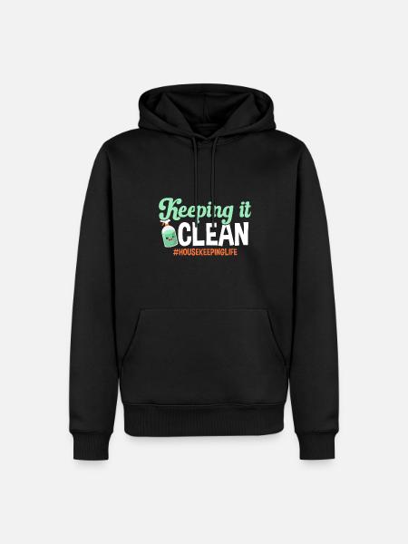 Domestic help, cleaner, housekeeper - Men’s Premium Organic Hoodie - black