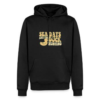 Cruising Sea Days Are For Duck Hunting Crew Funny - Männer Premium Bio Hoodie - Schwarz - Vorne - Nico (187cm)