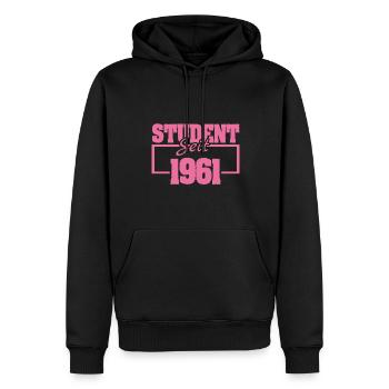 seit 1961 - Männer Premium Bio Hoodie - Schwarz - Vorne - Nico (187cm)