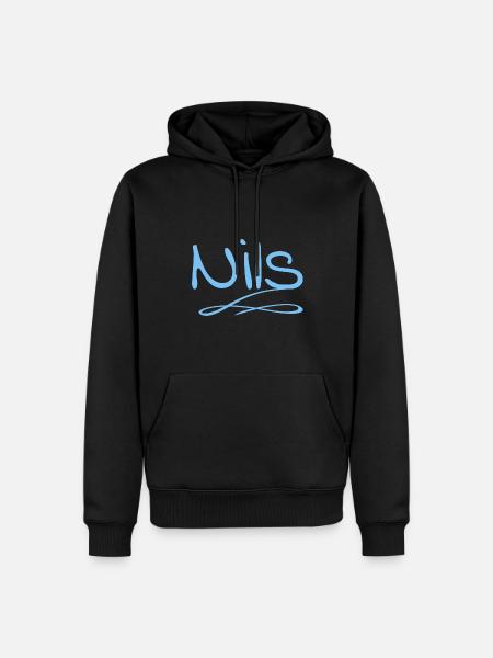 Nils as Nils - Men’s Premium Organic Hoodie - black