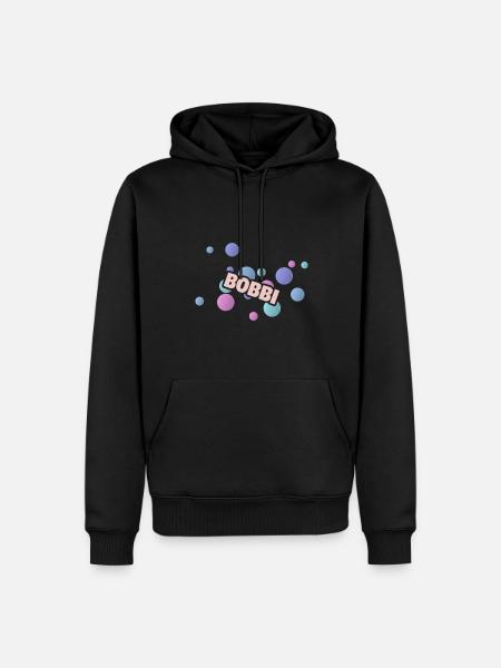 Bobbi - Men’s Premium Organic Hoodie - black