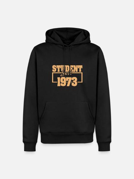 since 1973 - Men’s Premium Organic Hoodie - black