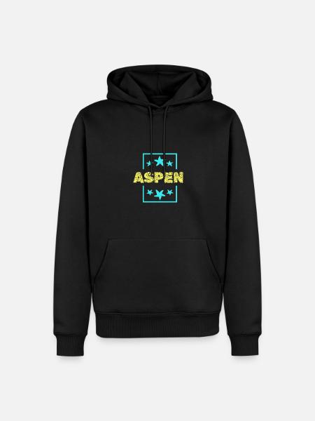 Aspen as Aspen - Men’s Premium Organic Hoodie - black