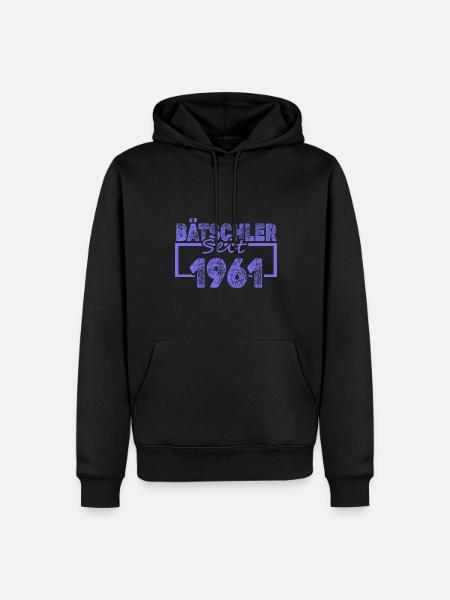 1961 - Männer Premium Bio Hoodie - Schwarz