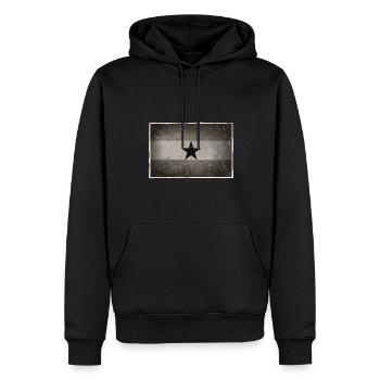 Ghana - Männer Premium Bio Hoodie - Schwarz - Vorne - Nico (187cm)
