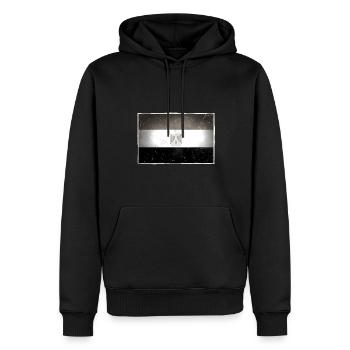 Égypte - Sweat à capuche Premium bio Homme - noir - Devant - Nico (187cm)