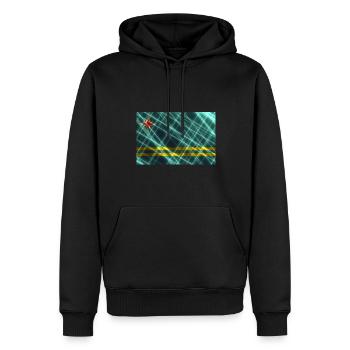 Aruba - Sweat à capuche Premium bio Homme - noir - Devant - Nico (187cm)