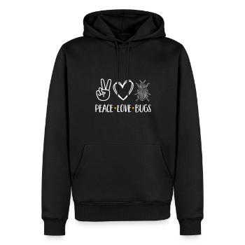 Insect collectors, insects, beetle lovers, entomologists - Men’s Premium Organic Hoodie - black - Front - Nico (187cm)