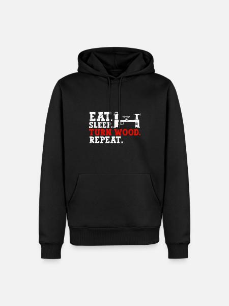 Turning Wood Lathe Lathe - Men’s Premium Organic Hoodie - black