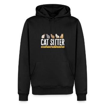 Haustierbetreuung Katze Hund Haustiersitter - Männer Premium Bio Hoodie - Schwarz - Vorne - Nico (187cm)