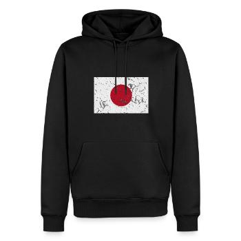 Land Japan - Männer Premium Bio Hoodie - Schwarz - Vorne - Nico (187cm)