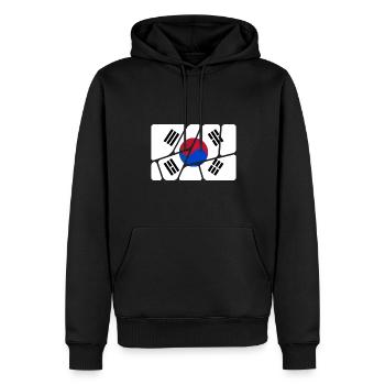 Corée du Sud en tant que Corée du Sud - Sweat à capuche Premium bio Homme - noir - Devant - Nico (187cm)