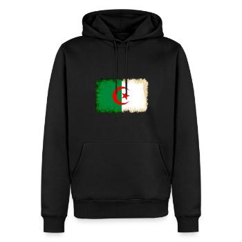 Geschenk für Algerien - Männer Premium Bio Hoodie - Schwarz - Vorne - Nico (187cm)
