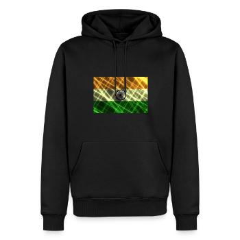 Geschenk für Indien - Männer Premium Bio Hoodie - Schwarz - Vorne - Nico (187cm)