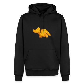 Dino Nuggets Dinosaurier Chicken Nuggets - Männer Premium Bio Hoodie - Schwarz - Vorne - Nico (187cm)
