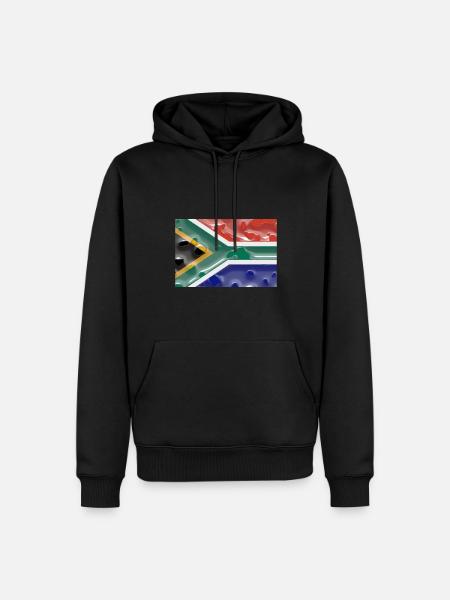 Südafrika Südafrika - Männer Premium Bio Hoodie - Schwarz
