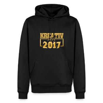 Artwork 2017 - Männer Premium Bio Hoodie - Schwarz - Vorne - Nico (187cm)