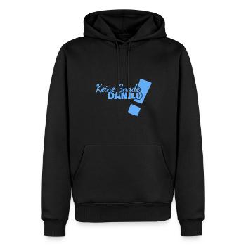 Danilo - Männer Premium Bio Hoodie - Schwarz - Vorne - Nico (187cm)