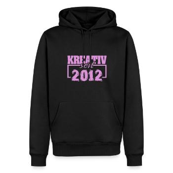 Kreativ 2012 - Männer Premium Bio Hoodie - Schwarz - Vorne - Nico (187cm)