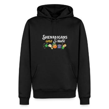 Shenanigans & Scrubs ER Nurse Physician St. - Männer Premium Bio Hoodie - Schwarz - Vorne - Nico (187cm)