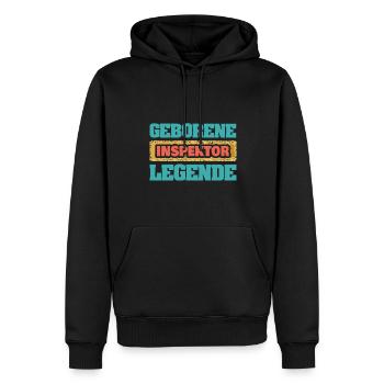 Beruf Inspektor - Männer Premium Bio Hoodie - Schwarz - Vorne - Nico (187cm)