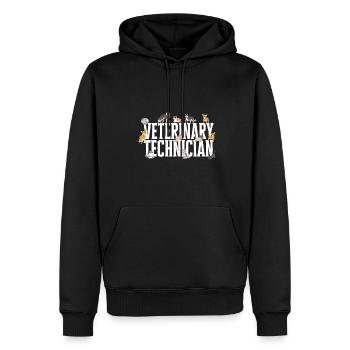 Vet Tech Veterinärmedizin Veterinärtechniker - Männer Premium Bio Hoodie - Schwarz - Vorne - Nico (187cm)