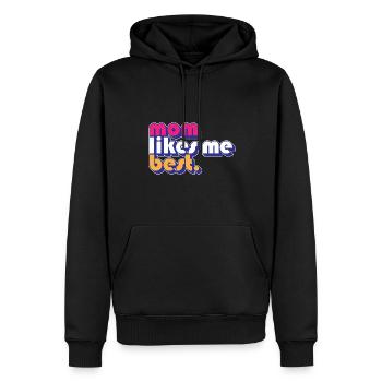 Mom Likes Me Best Mommy's Favorite Child Funny - Männer Premium Bio Hoodie - Schwarz - Vorne - Nico (187cm)