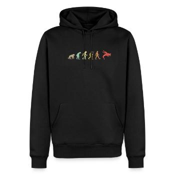 Wrestling Retro Martial Arts Evolution wrestler - Men’s Premium Organic Hoodie - black - Front - Nico (187cm)