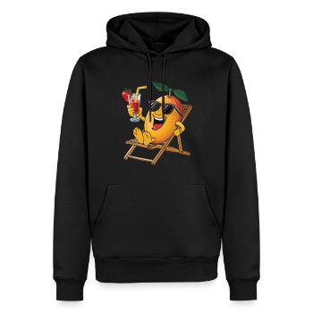 Mango - Männer Premium Bio Hoodie - Schwarz - Vorne - Nico (187cm)