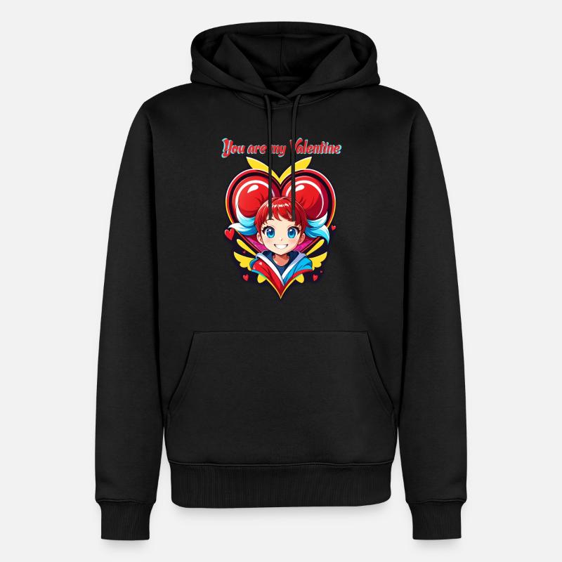 Tu es mon Valentin - Sweat à capuche Premium bio Homme - noir