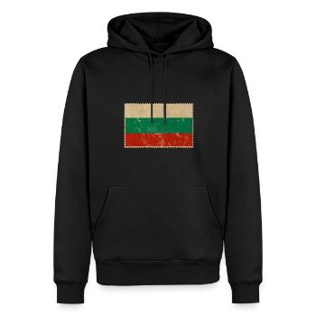 Bulgaria - Men’s Premium Organic Hoodie - black - Front - Nico (187cm)