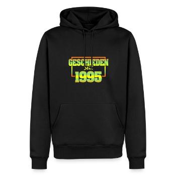 Ehefrau 1995 - Männer Premium Bio Hoodie - Schwarz - Vorne - Nico (187cm)