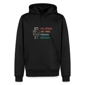 Töpferei Töpfern Töpfer Künstler Lehm - Männer Premium Bio Hoodie - Schwarz - Vorne - Nico (187cm)