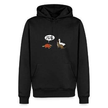 Platypus Schnabeltier - Männer Premium Bio Hoodie - Schwarz - Vorne - Nico (187cm)