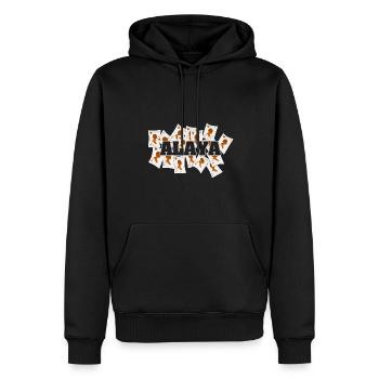 Vegas Alaya - Sweat à capuche Premium bio Homme - noir - Devant - Nico (187cm)