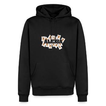 Geschenk für Alexia - Männer Premium Bio Hoodie - Schwarz - Vorne - Nico (187cm)