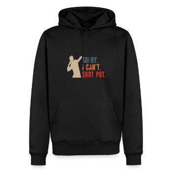 Kugelstoßen Werfen Leichtathletik - Männer Premium Bio Hoodie - Schwarz - Vorne - Nico (187cm)