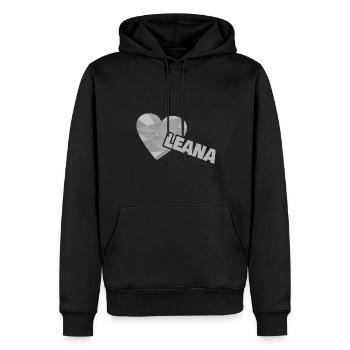 Cadeau pour Leana - Sweat à capuche Premium bio Homme - noir - Devant - Nico (187cm)