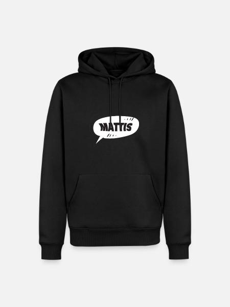 Gift for Mattis - Men’s Premium Organic Hoodie - black